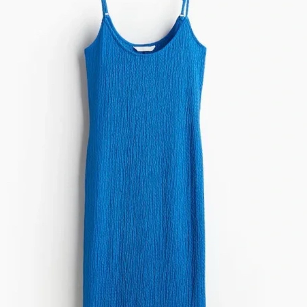 H&M Royal Blue Textured Dress